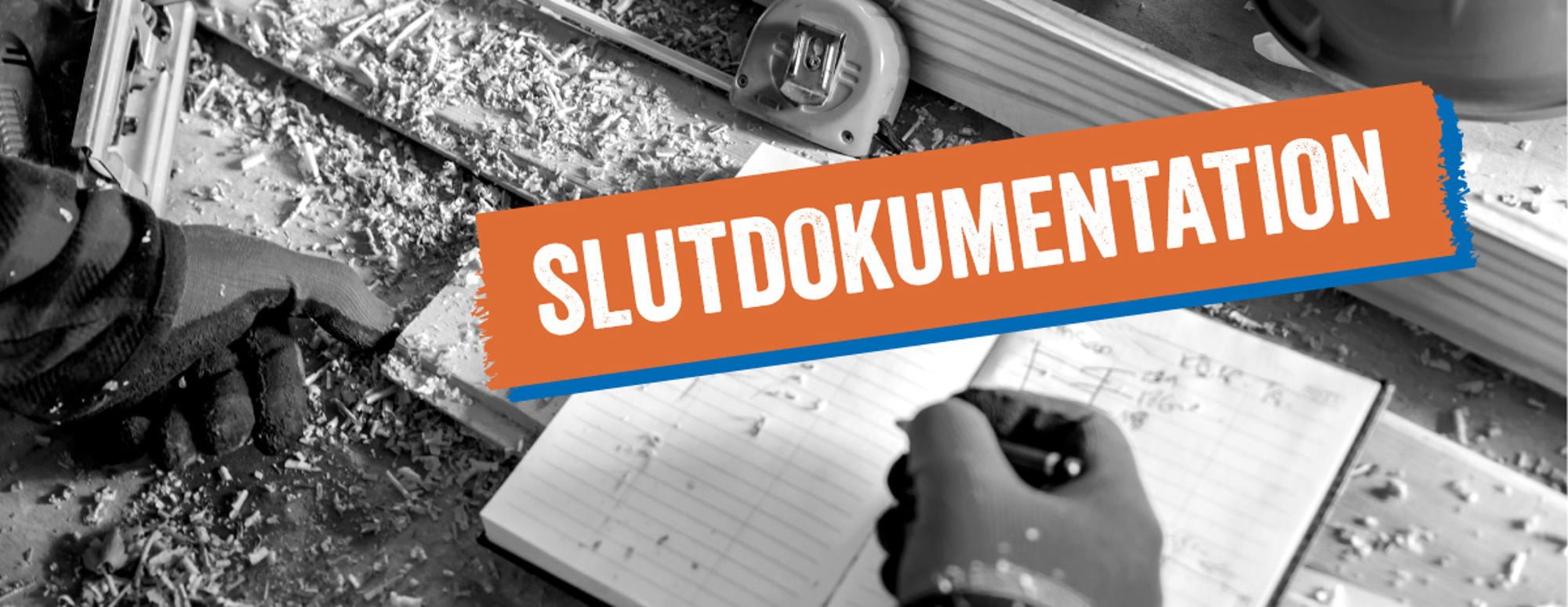 nomenu Banner med en orange etikett med texten "Slutdokumentation" 