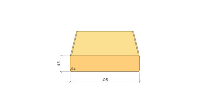 45X195 K-VIRKE C24 FINGERSKARVAD GRAN 6,6M