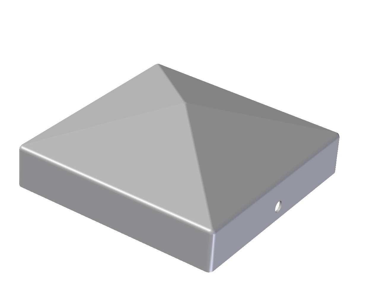 STOLPLOCK GALVAD 71X71 MM - Jabo