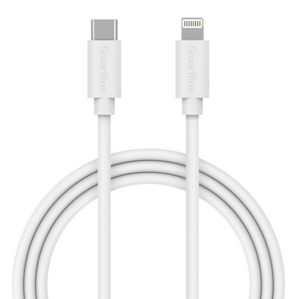 LADDKABEL LIGHTNING-USB-C 1M VIT FÖR IPHONE/IPAD