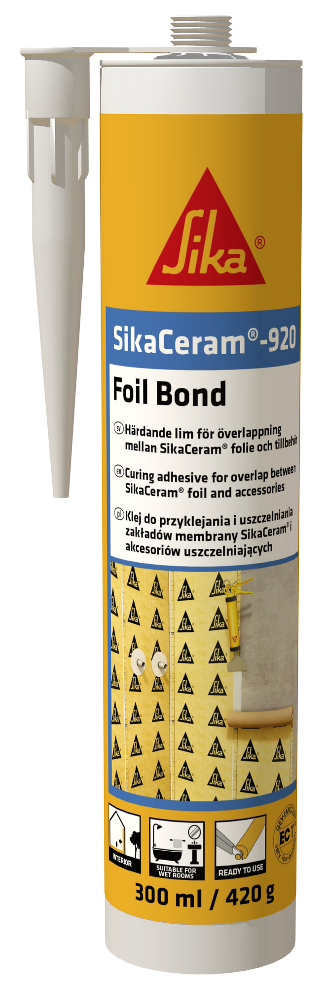 LIM SIKACERAM-920 FOIL BOND VIT 300 ML - Sika