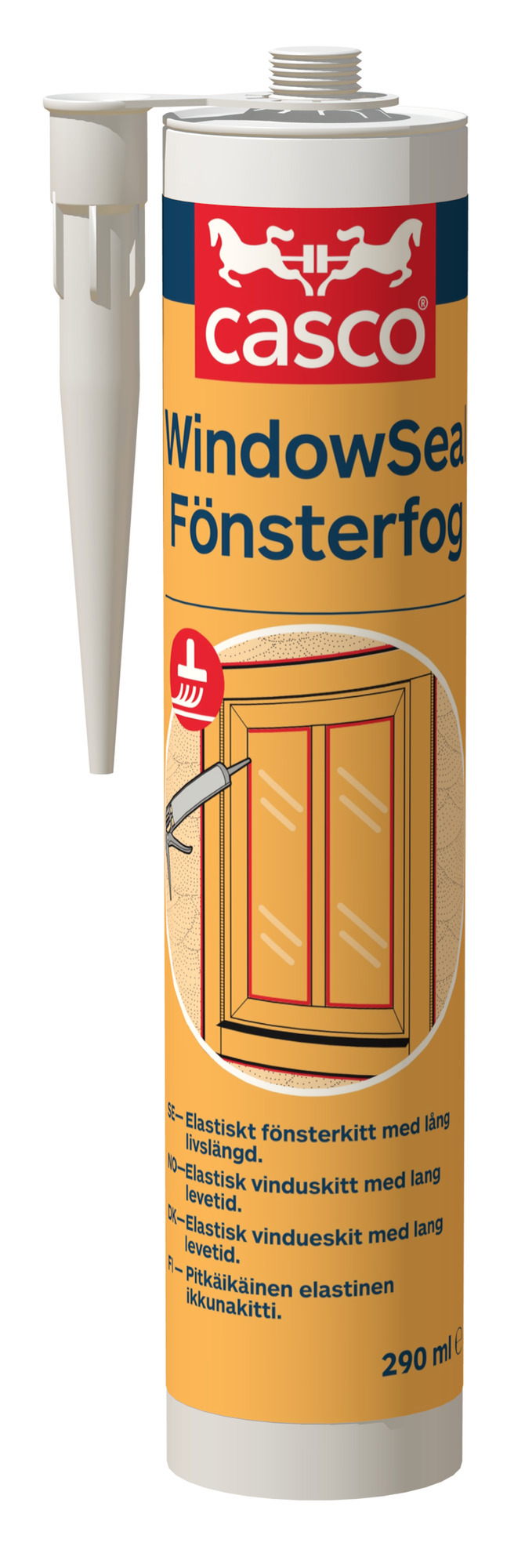 FOGMASSA FÖNSTERFOG CASCO VIT 290 ML - Casco