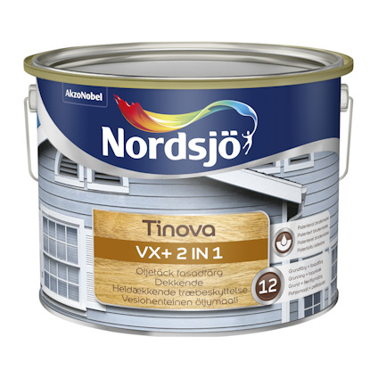 TRÄFASADFÄRG TINOVA VX+ 2 IN 1 BC NORDSJÖ 2,35L
