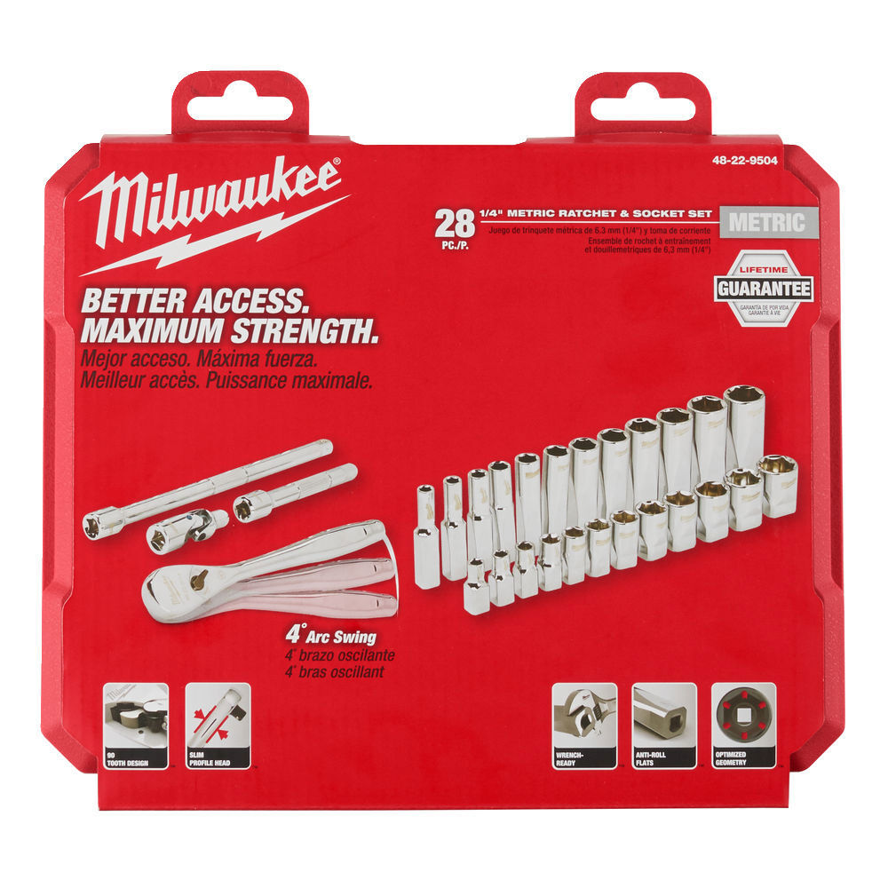 HYLSNYCKELSATS 1/4" MET. 28DEL - Milwaukee