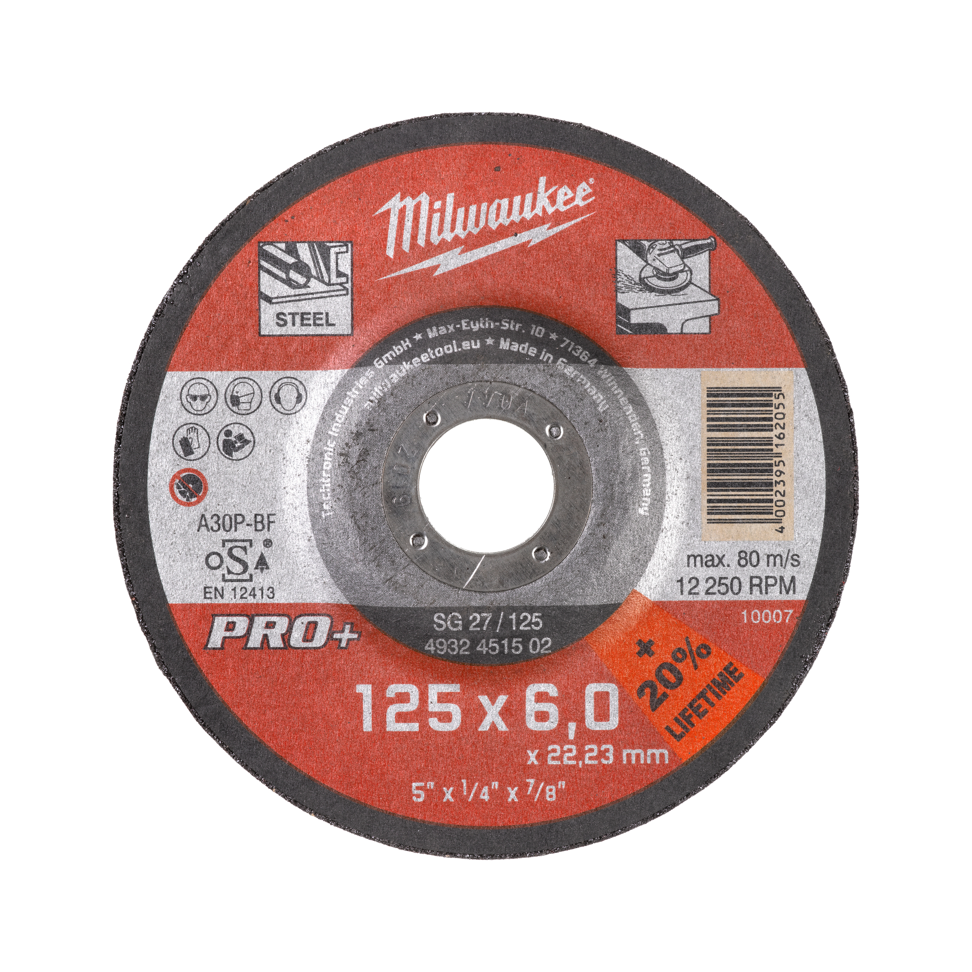 METALLSLIPSKIVA SG 27/125X6 PRO+ - Milwaukee