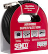 10m Air Hose Superflex från Senco, arbetstryck 20 bar. Robust design med svängbara kopplingar och bra kylelasticitetsvärde.
