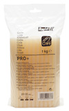 Förpackning med limstift Rapid PRO+, 1 kg, transparenta stift i plastpåse med text på flera språk samt företagslogotyp.