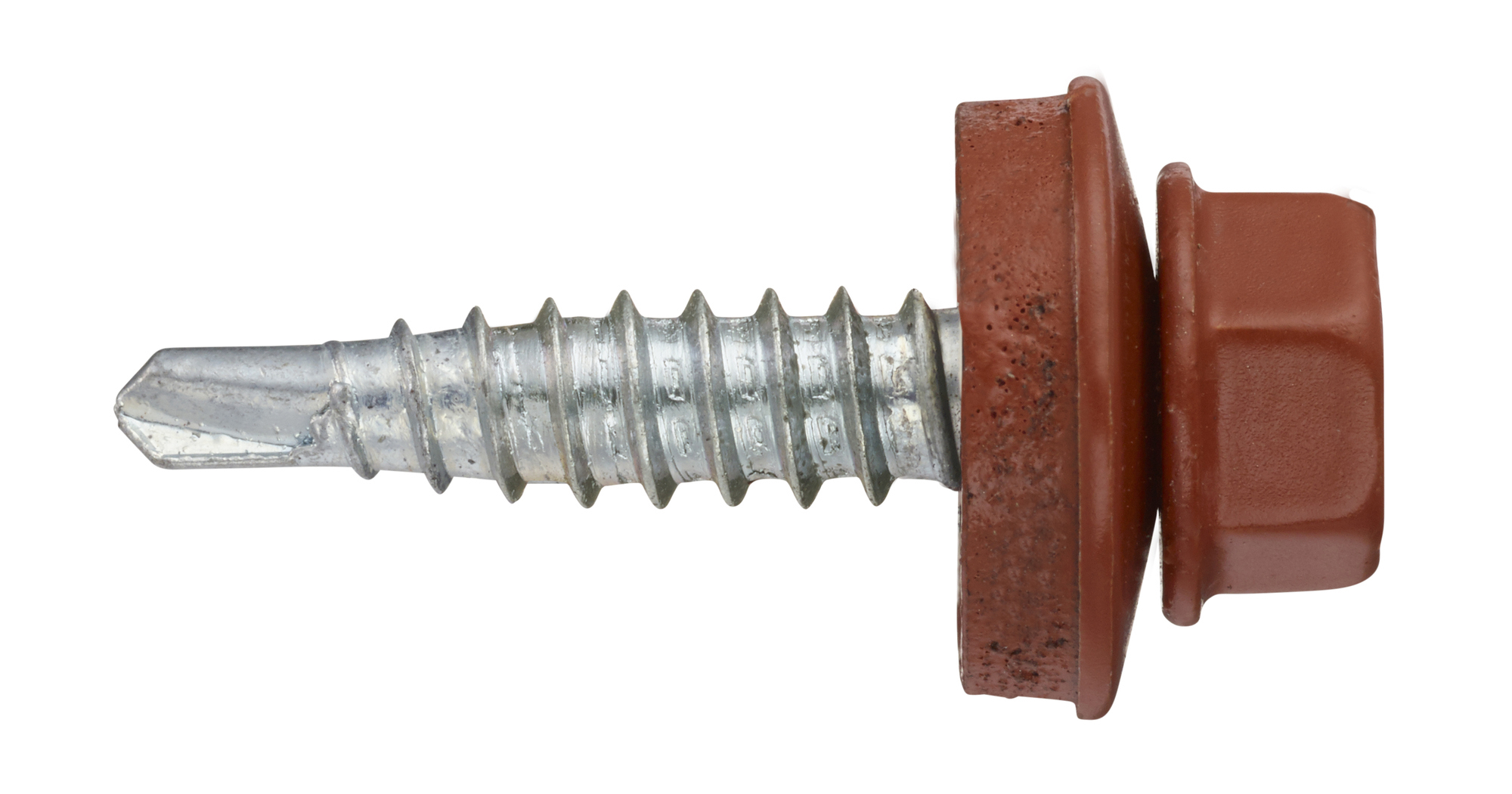 ÖVERLAPPSKRUV STÅL PLASTASK 4,8X23 UTV TEGELRÖD 100ST - Väst Svensk Byggskruv