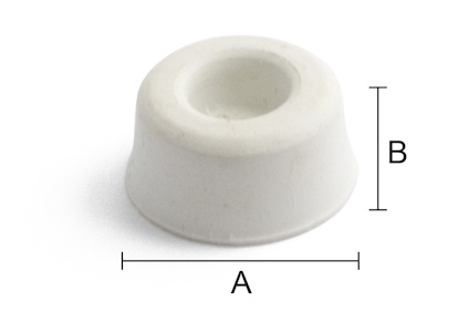 GUMMIBUFFERT 158 VIT Ø20X10 MM 5 ST