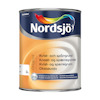 Förpackning av Nordsjö Kvist- och Spärrgrund Original med flerfärgad logotyp och text på svenska, norska och finska.