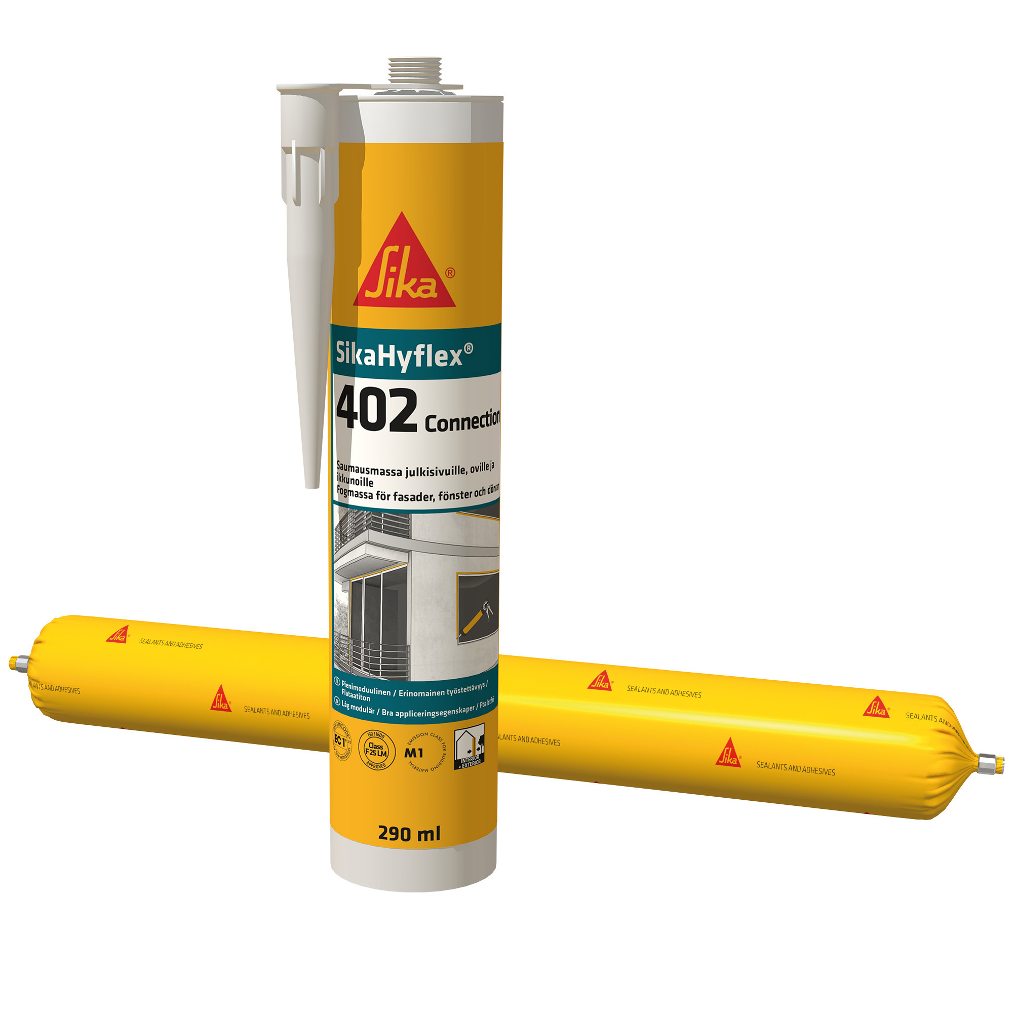 FOGMASSA SIKAFLEX-402 CONN GRÅ 290 ML - 