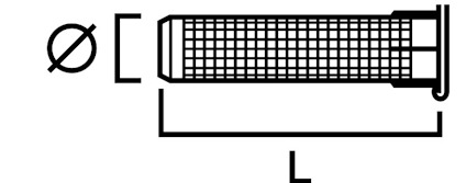 PERFOHYLSA TILL PINNBULT PÅSE 13X85MM M10&M12 5ST