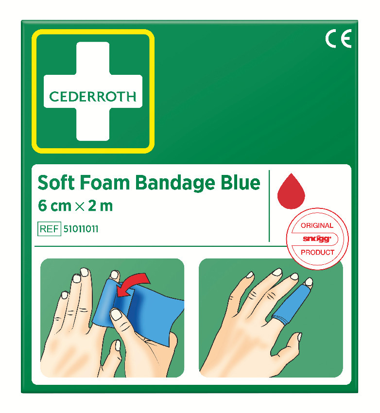 SOFT FOAM BANDAGE 6CM X 2M - Cederroth
