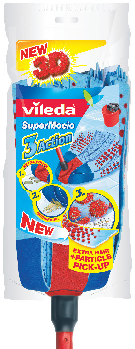 MOPP SUPERMOCIO 3ACTION MED SKAFT - Vileda