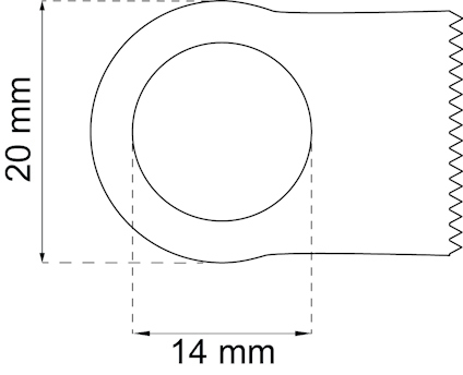 HANDTAGSBUFFERT 1160 GRÅ Ø14 MM 3 ST