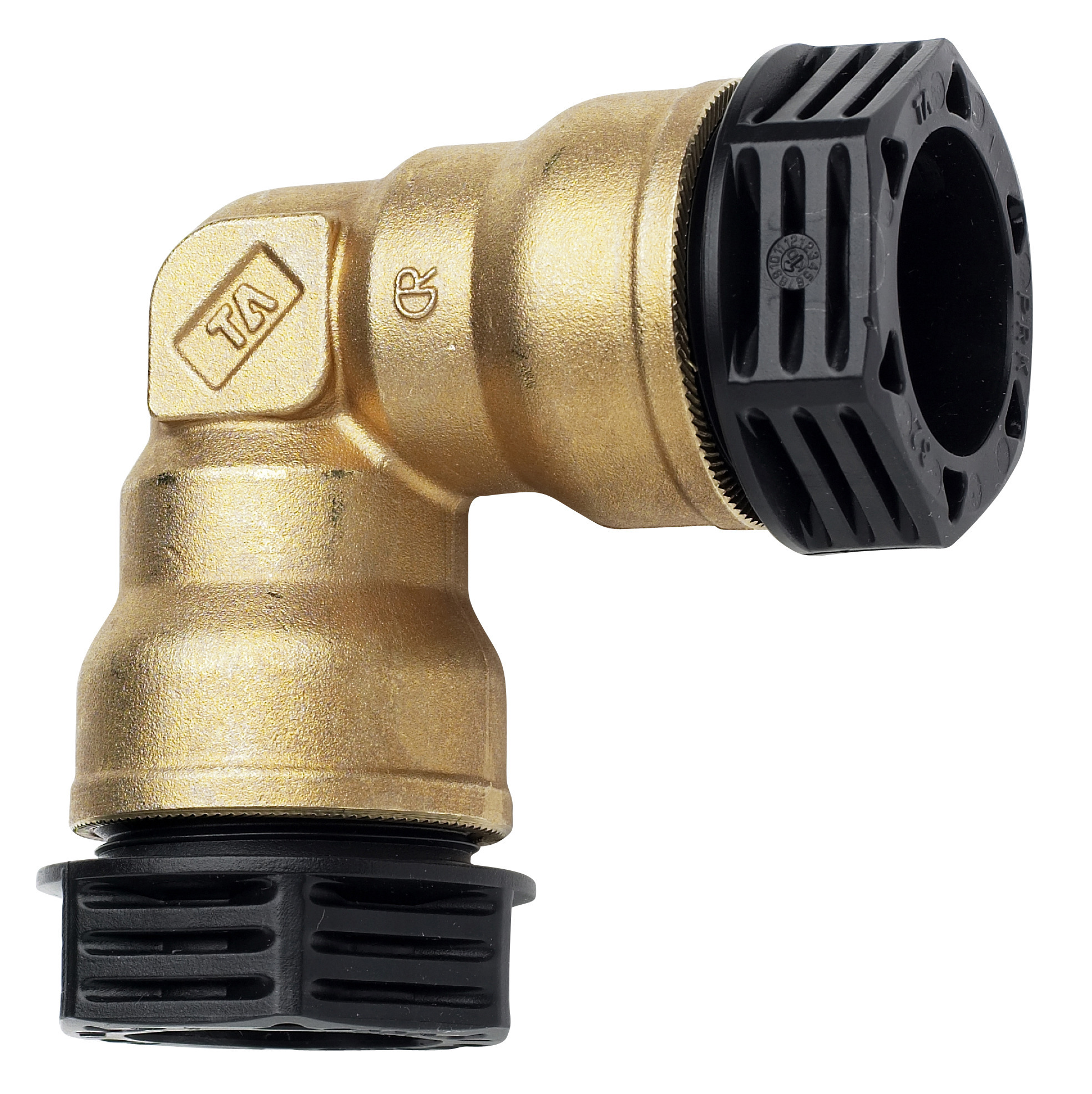 PEM-KOPPLING AV METALL VINKEL PLAST-PLAST TA - TA