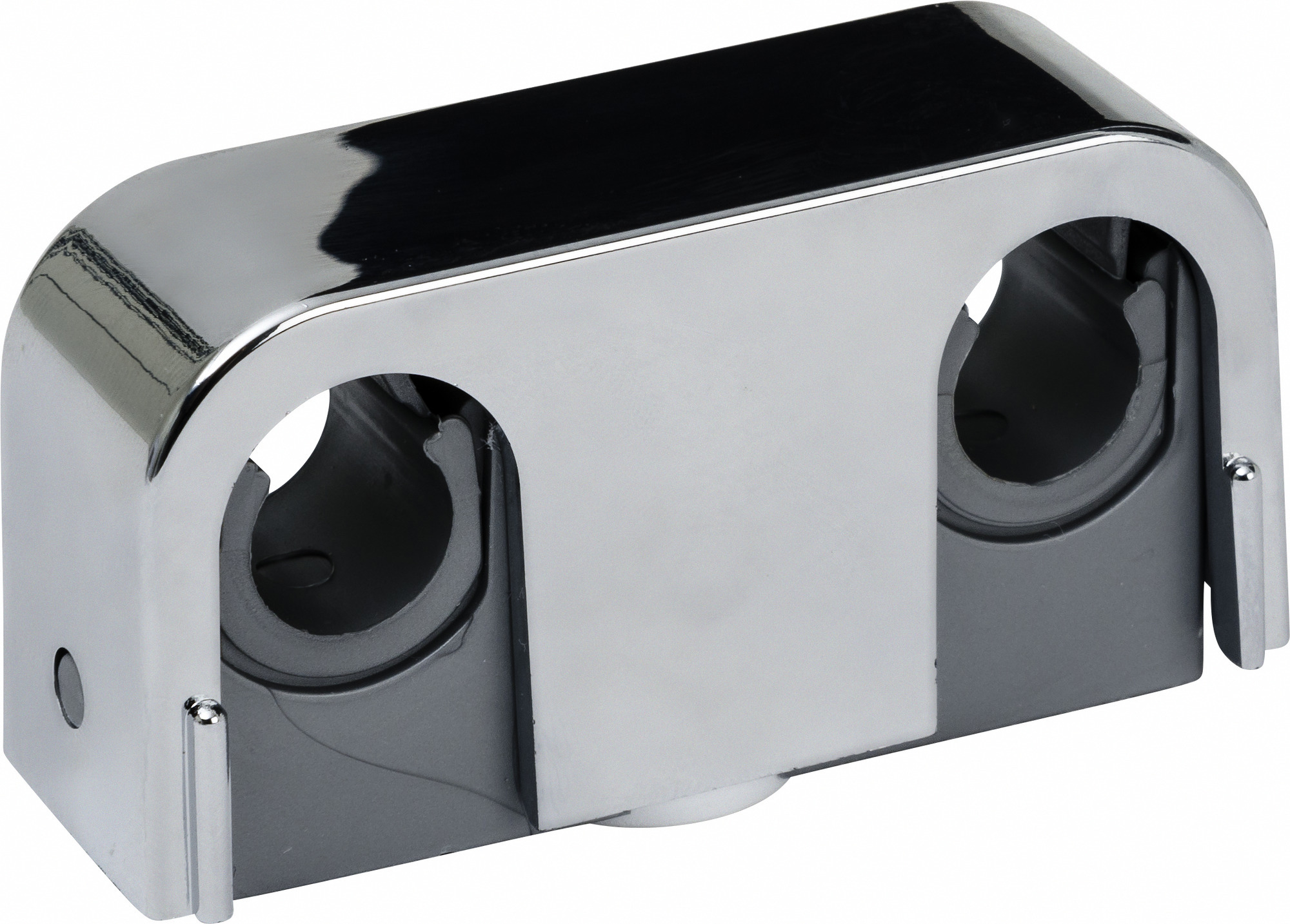 RÖRKLÄMMA AV PLAST 10-16 MM DUBBEL SNAP C/C 40 MM INKL TÄTNINGSBRICKA - Gelia