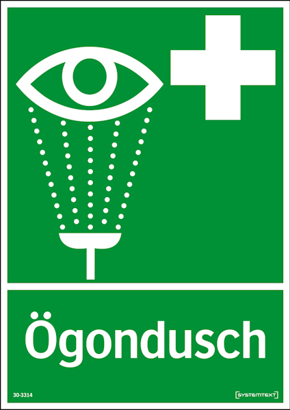 SKYLT ÖGONDUSCH 30-3314