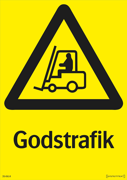 SKYLT GODSTRAFIK 35-0614