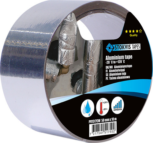 ALU. TEJP. -20ºC  --  +120ºC 50 MM X  10 M - Stokvis Tapes